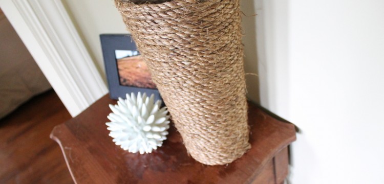 diy, rope vase, diy rope vase, home project