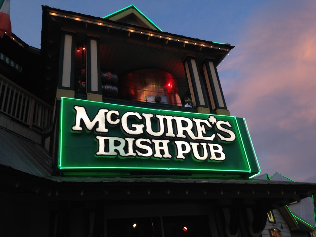 mcguires irish pub, place to eat in destin, the hollidays at home