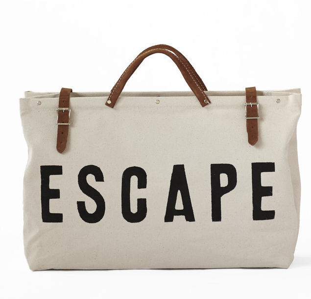 weekend bag, weekender bag, canvas bag, why every woman needs a weekend bag, escape bag,