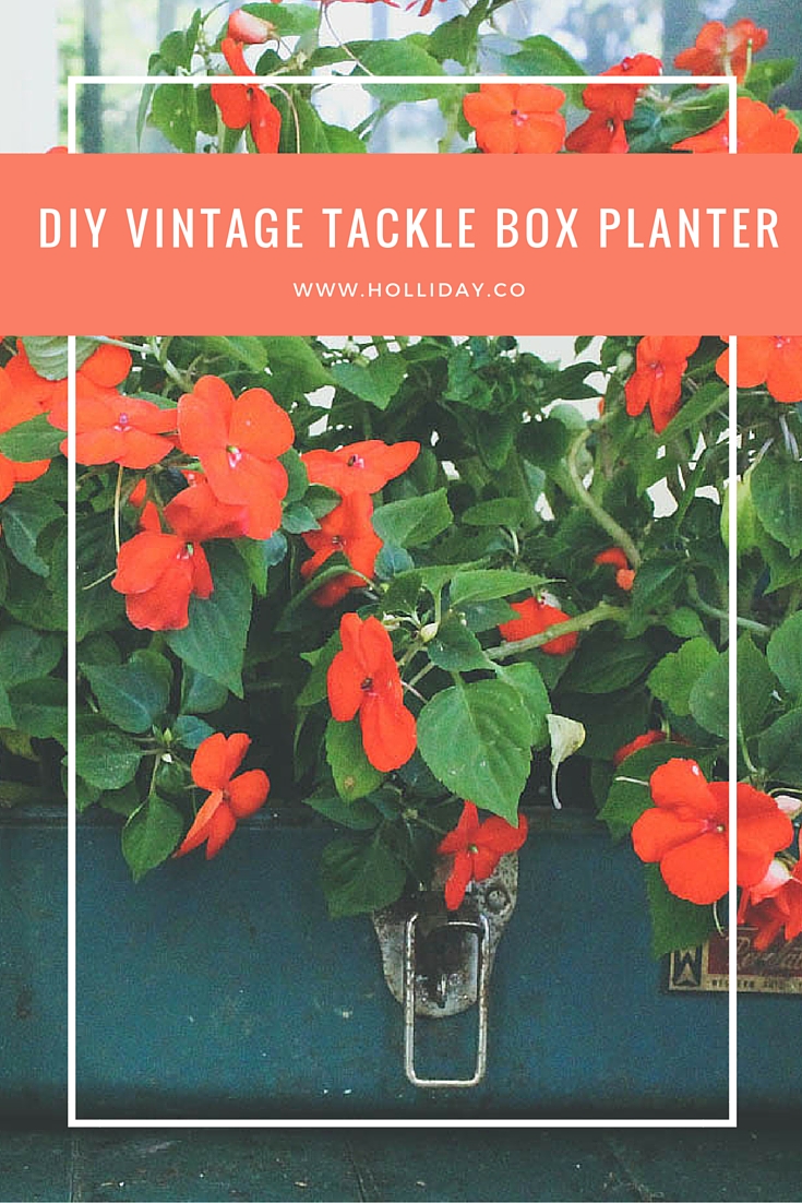 DIY Vintage Tackle Box Planter - Crystal Holliday with The
