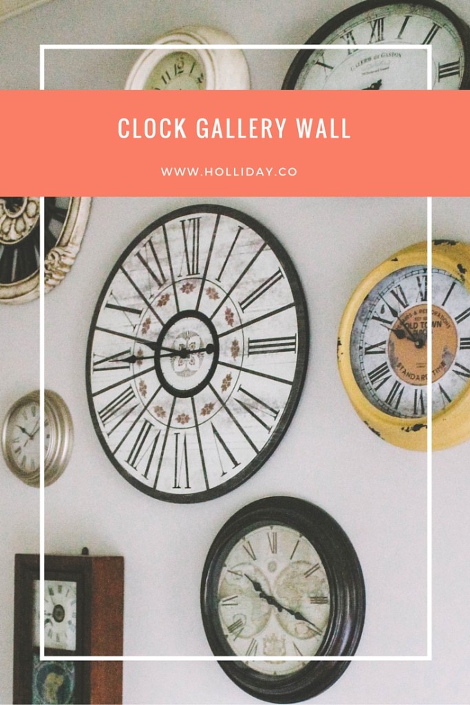 clock gallery wall