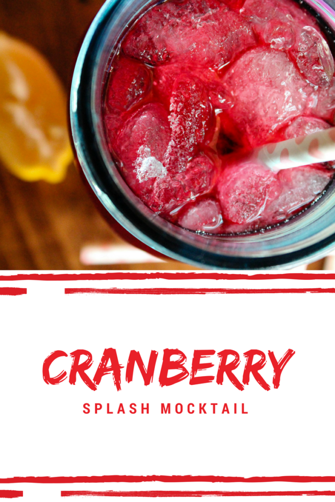 cranberry splash, mocktail, cranberry mocktail