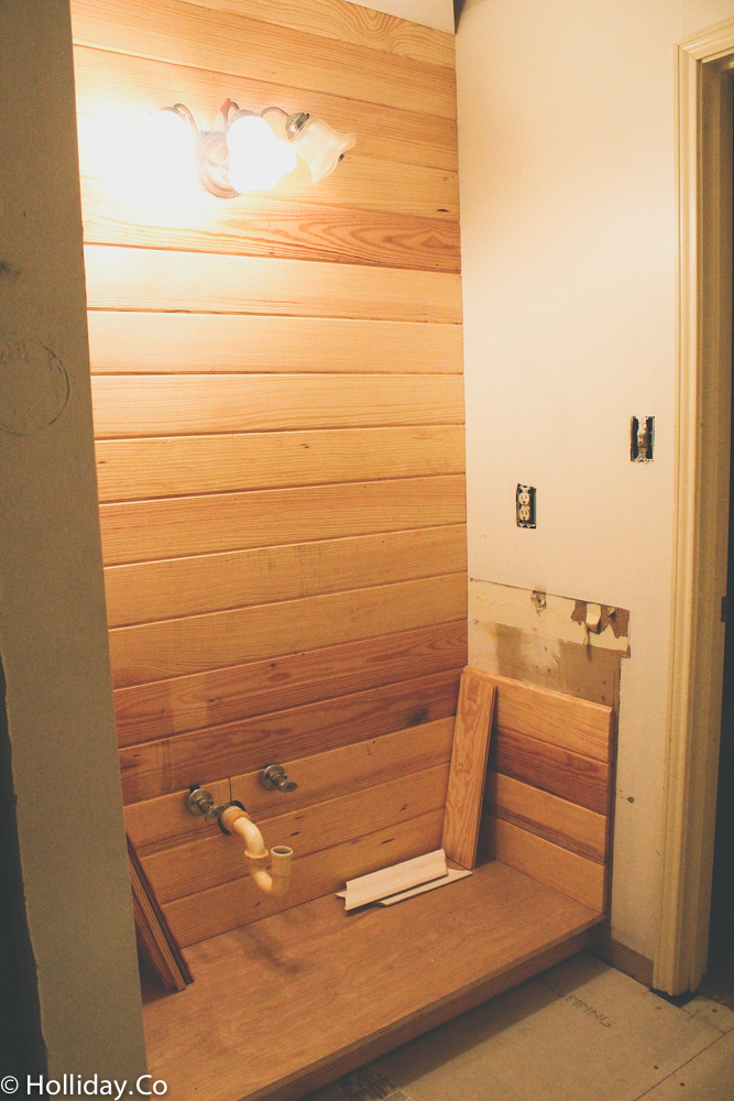 planked wall,bathroom remodel, bathroom renovation, custom bathroom vanity,