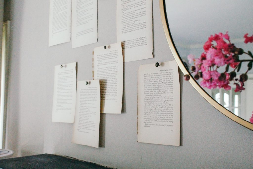 DIY: Vintage Book Pages Wall Decor - Crystal Holliday with The Holliday  Collective