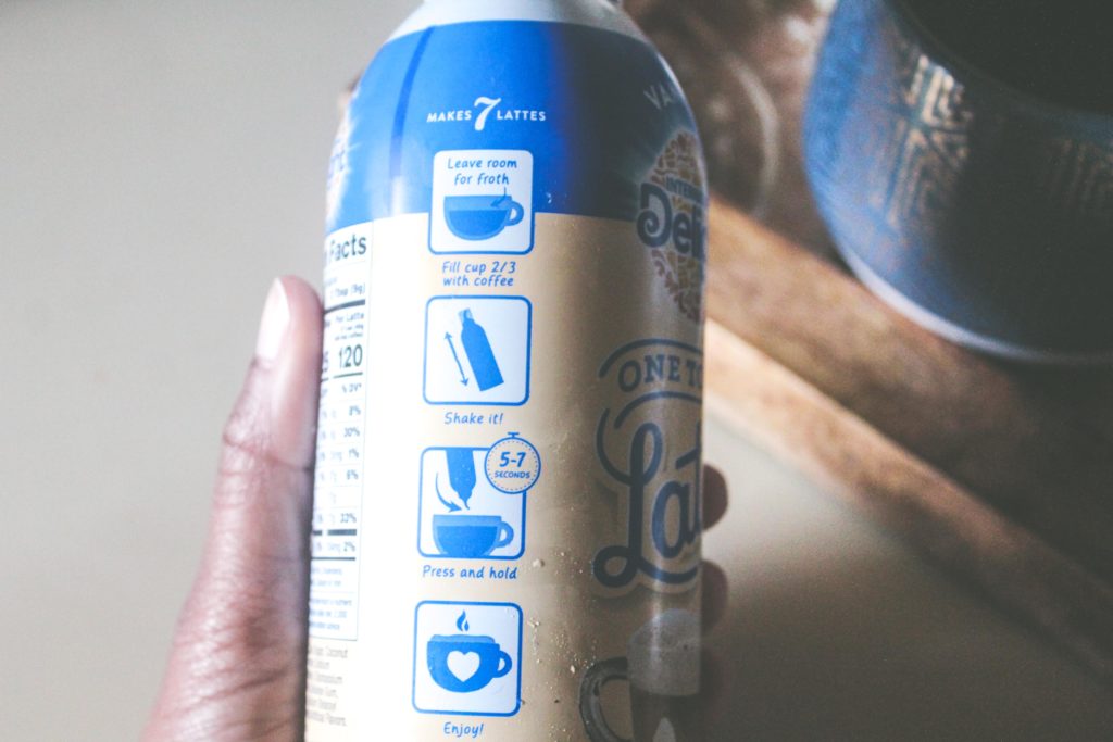 international delight one touch latte, make your own latte, make a latte at home, how to latte