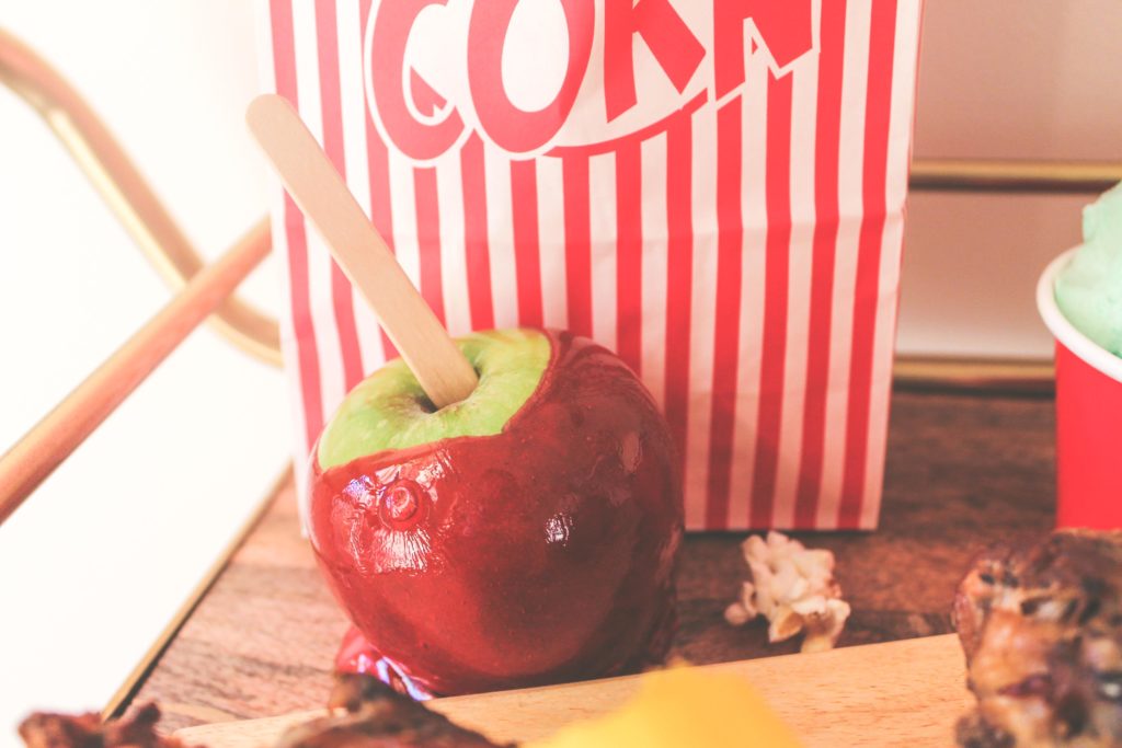 funnel cake, turkey legs, candy apple, carnival date night, date night ideas, cotton candy, carnival lollipop, cotton candy pina colada,