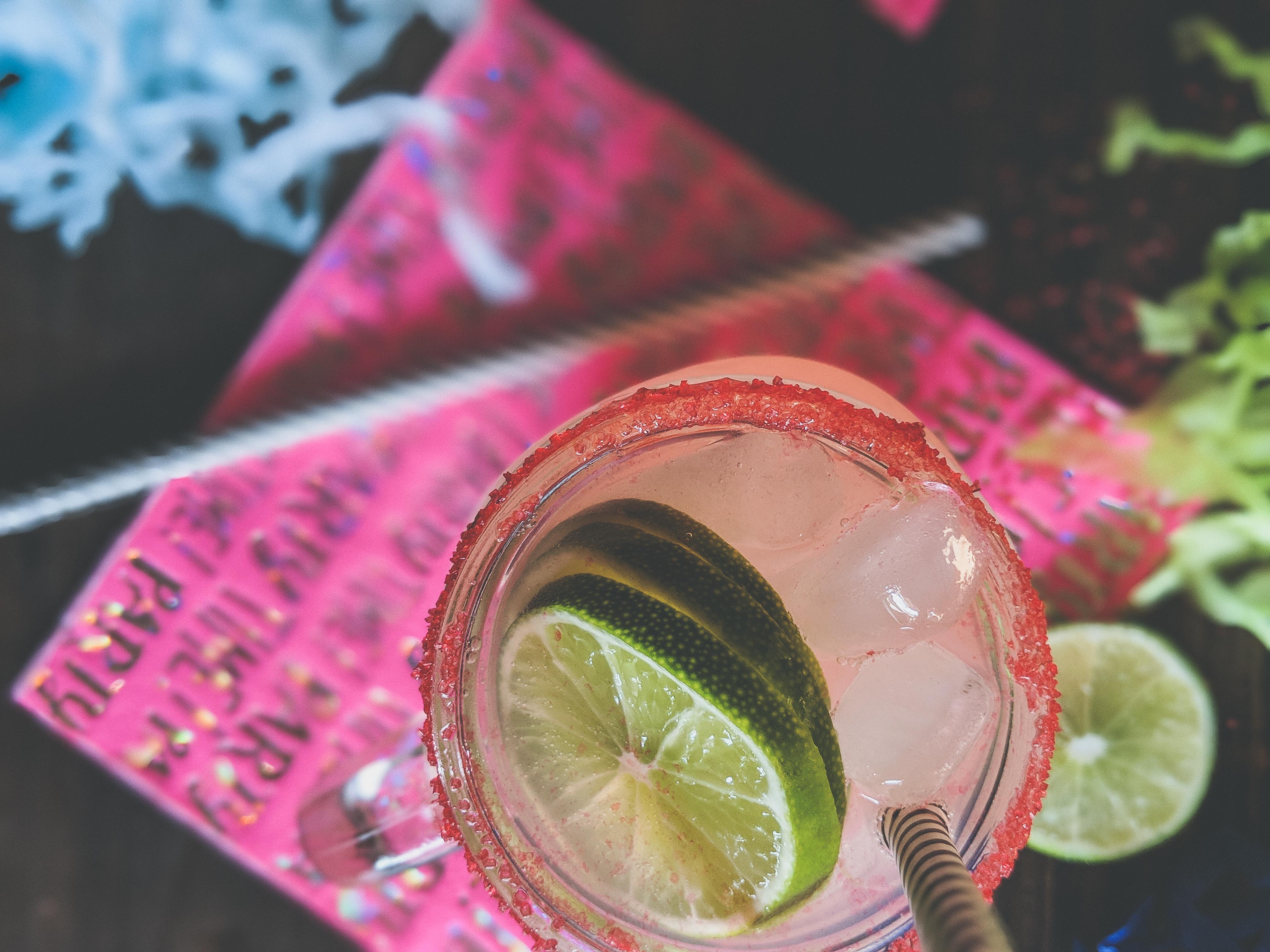 pink cocktail, kinky pink drink,