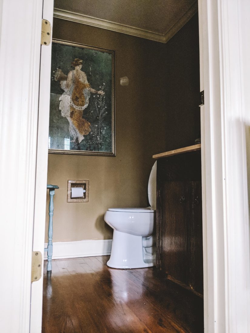 Budget Powder Room Makeover Crystal Holliday with The Holliday Collective