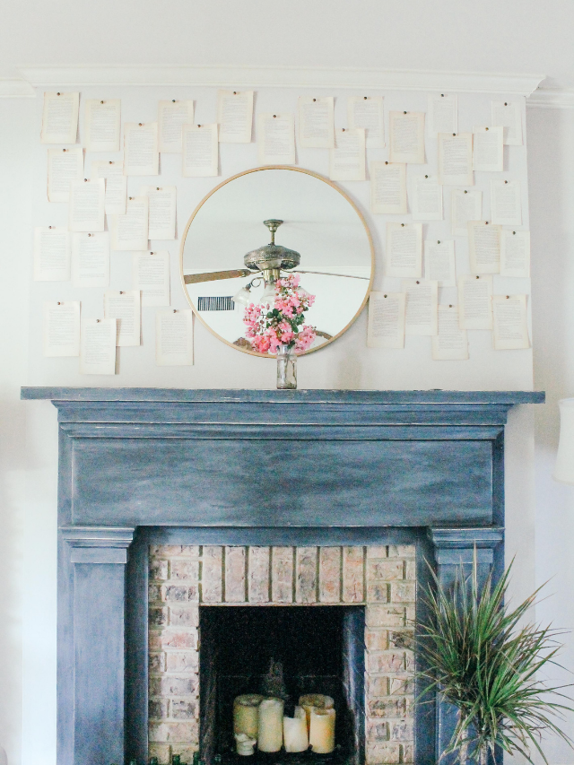 DIY: Vintage Book Pages Wall Decor